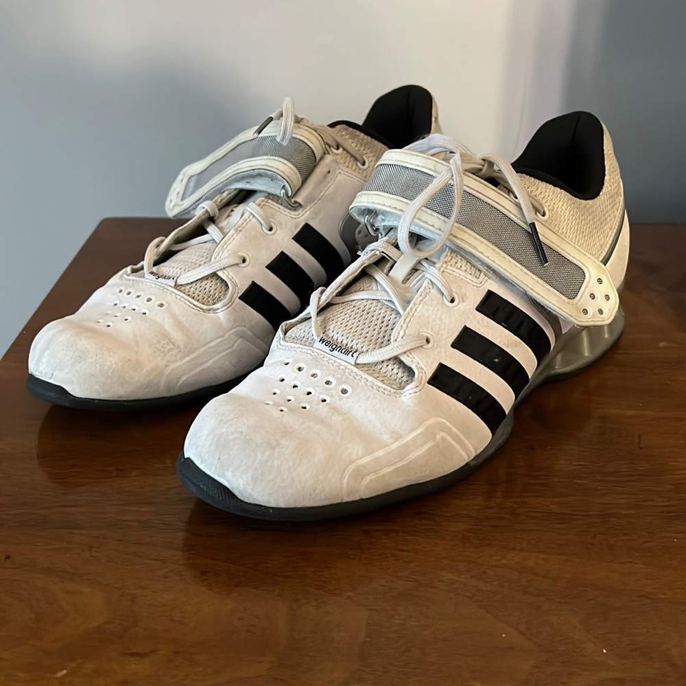 Adidas Adipower Olympic weightlifting shoes.